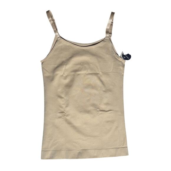 Empetua Scoop Neck Shaper Adjustable Strap Compression Cami Beige 2XL New - Picture 2 of 8